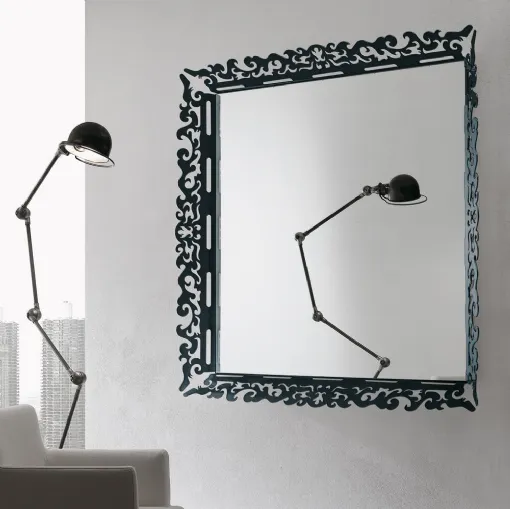 Specchio Mirror con cornice in plexiglass di Ponti Terenghi