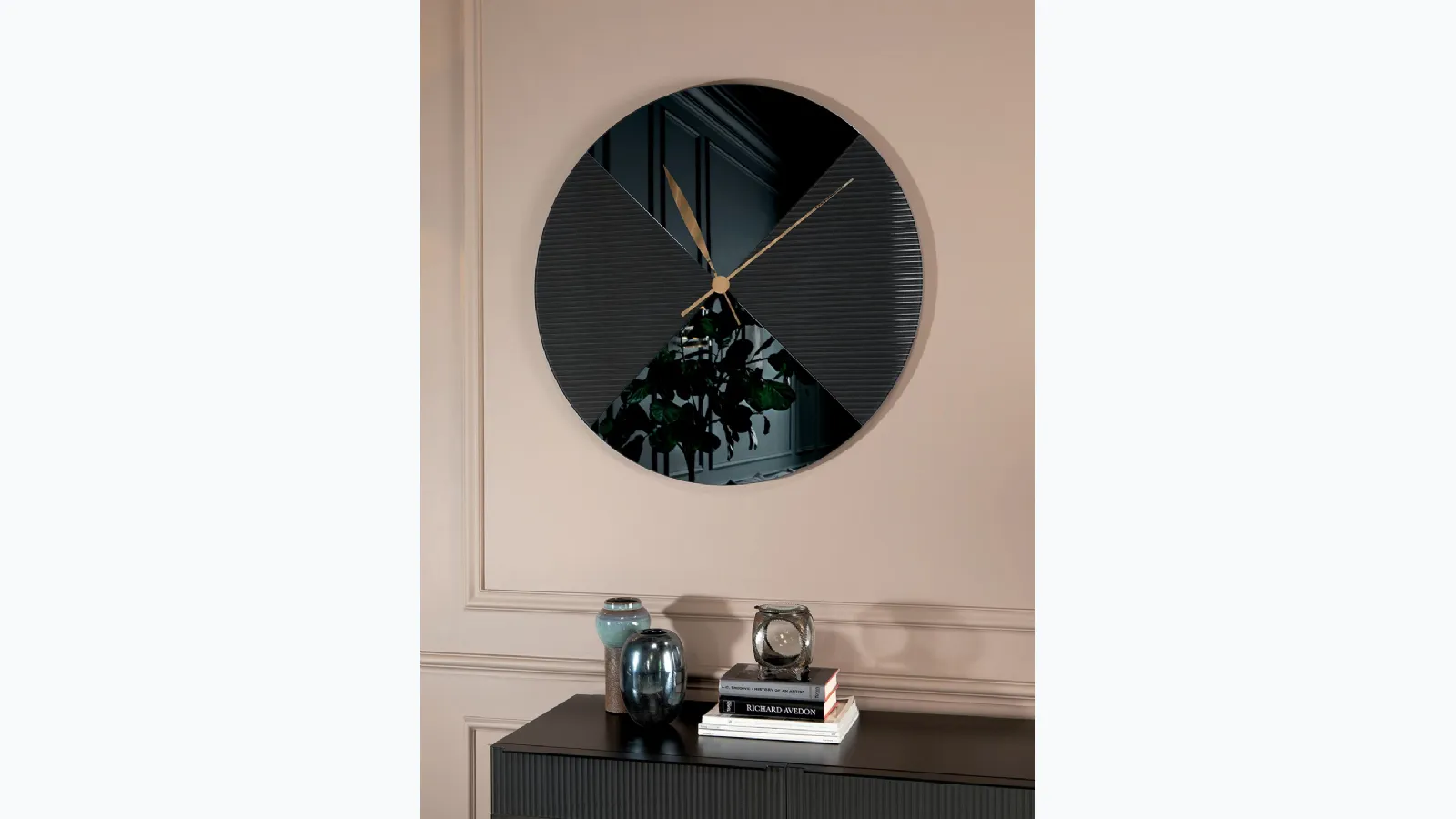 Orologio Era Ora in vetro specchio fumé di Tonin Casa