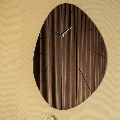 Orologio Enigma in vetro a specchio di Tonin Casa