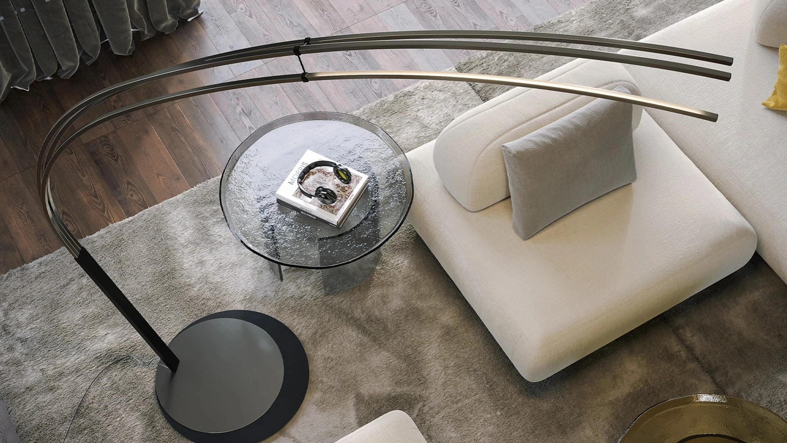 Lampada da terra Cortina di Tonin Casa