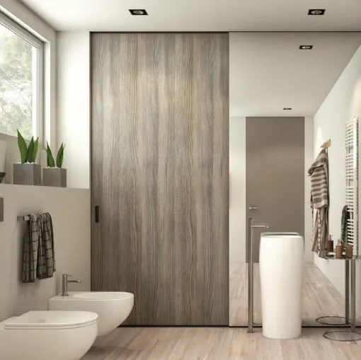 Porta scorrevole per interni in legno Floor Wood 34 di Zemma