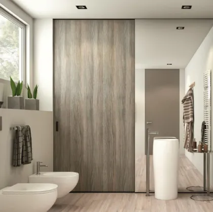 Porta scorrevole per interni in legno Floor Wood 34 di Zemma