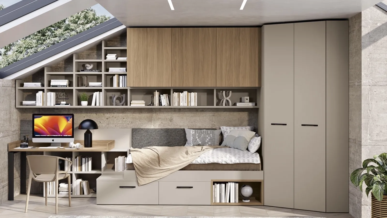 Cameretta 117 su misura di Ferrimobili