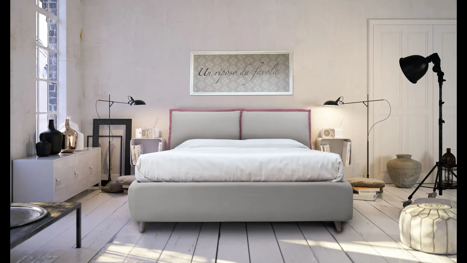 Letto in tessuto Collodi di Florentiabed