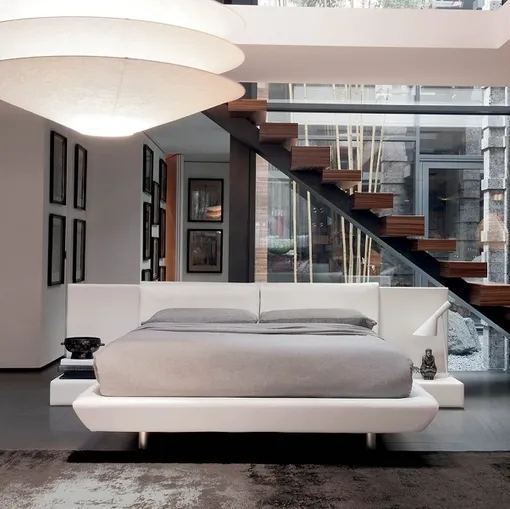 Letto con testiera Kube di Rigosalotti