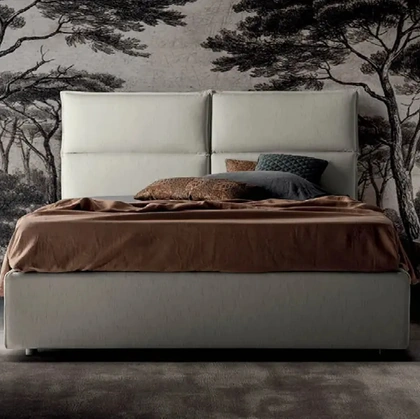 Letto matrimoniale con contenitore Megan di Rigosalotti