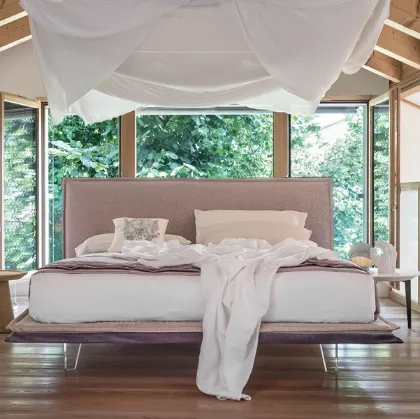 Letto Kristal in tessuto di Rigosalotti