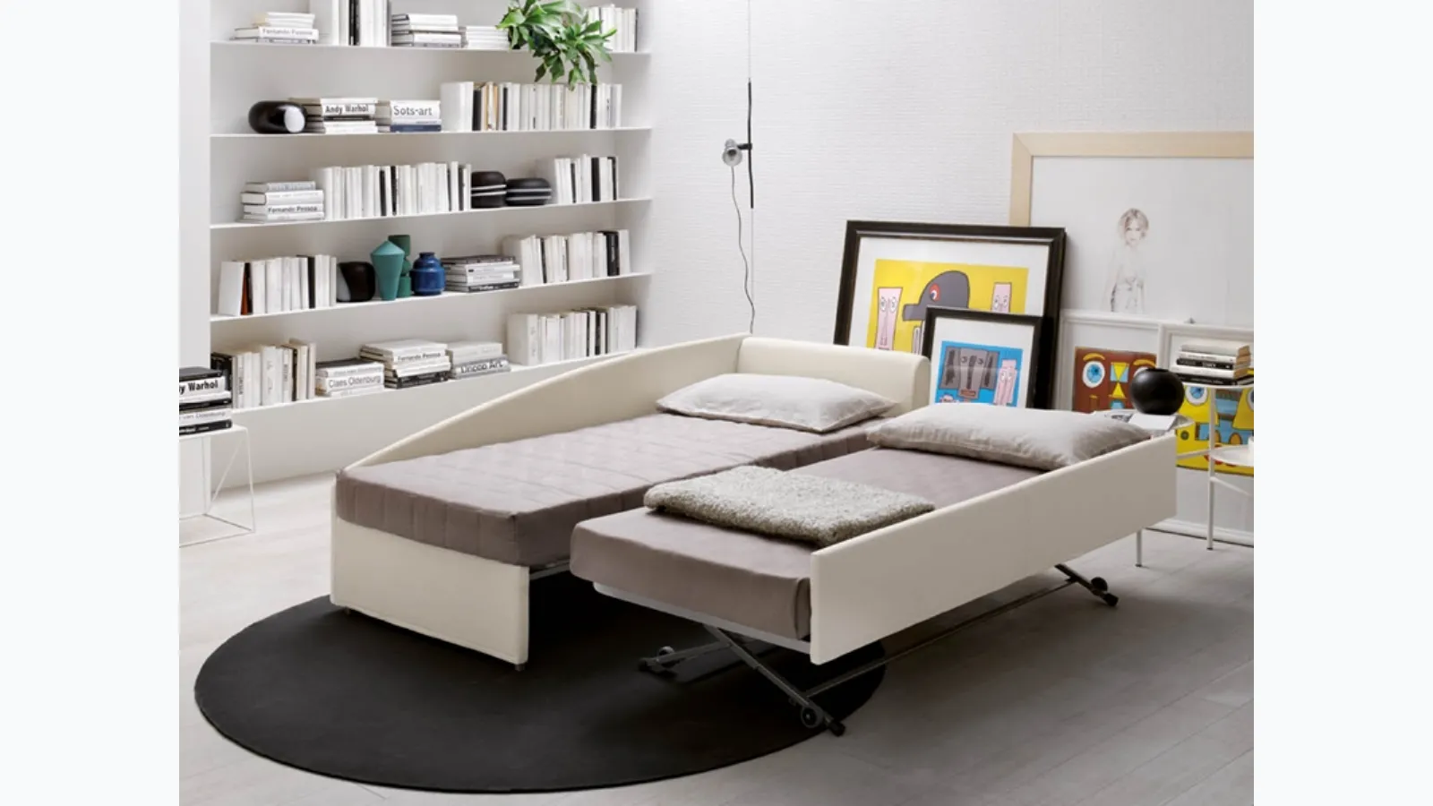 Letto singolo con secondo letto estraibile Camaleo di Rigosalotti