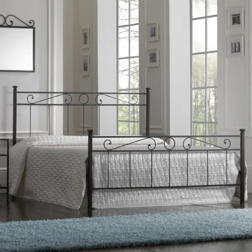 Letto matrimoniale in ferro battuto Tevere di Florentiabed