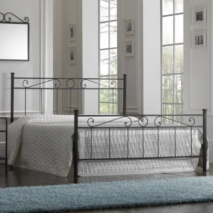 Letto matrimoniale in ferro battuto Tevere di Florentiabed