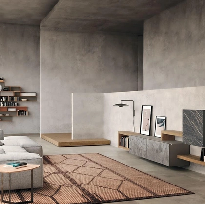 Parete Attrezzata Composizione Horizon 928 di Mobilgam