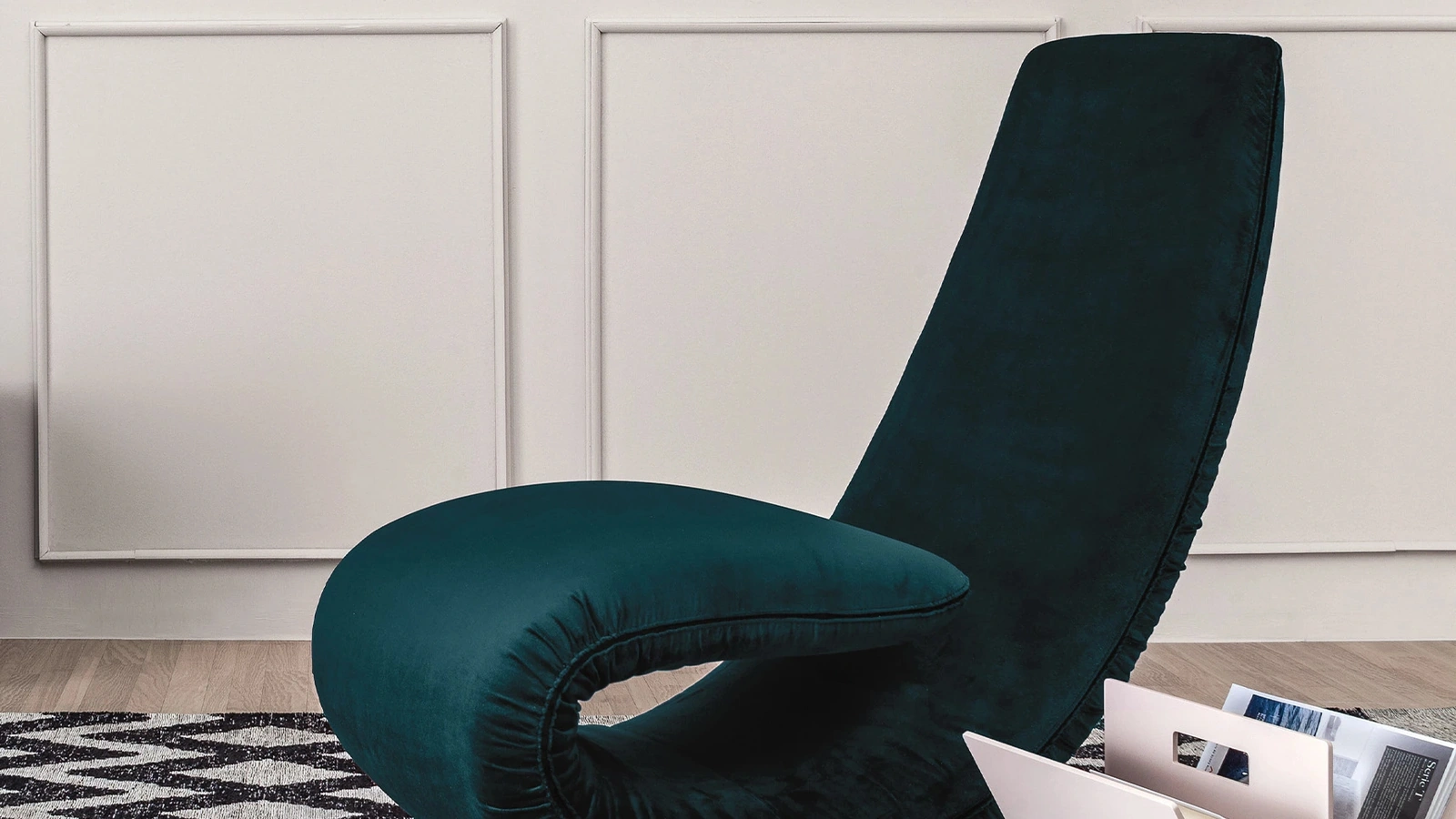 Poltrona dotata di meccanismo pieghevole Ricciolo di Tonin Casa