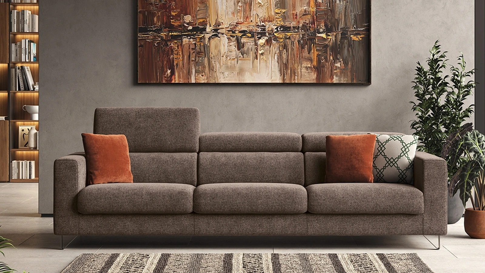 Divano lineare Drop di Rigosalotti