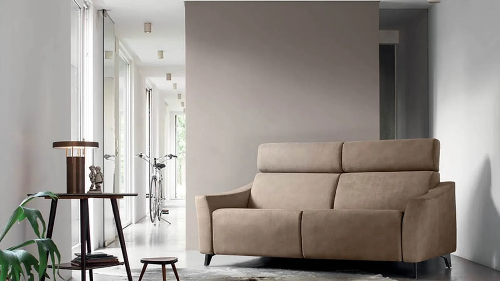 Divano relax lineare Rikkò di Rigosalotti