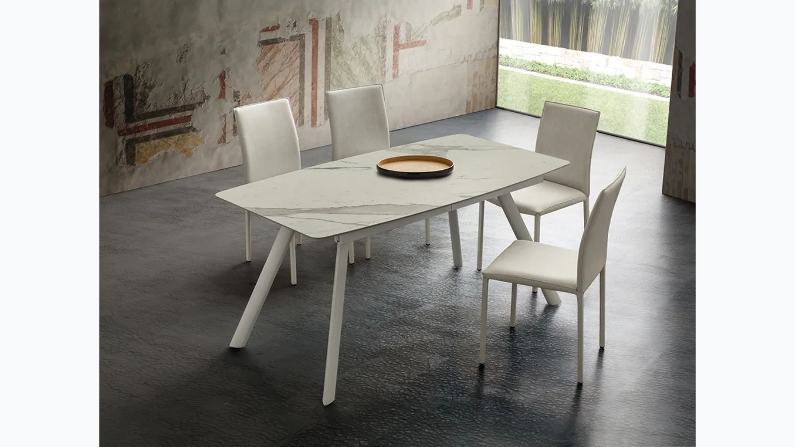 Tavolo Neil con top in gres di La Primavera