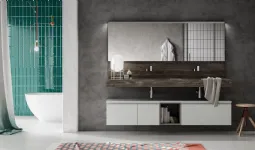 Mobile bagno doppio lavabo Comp NW4 di Puntotre