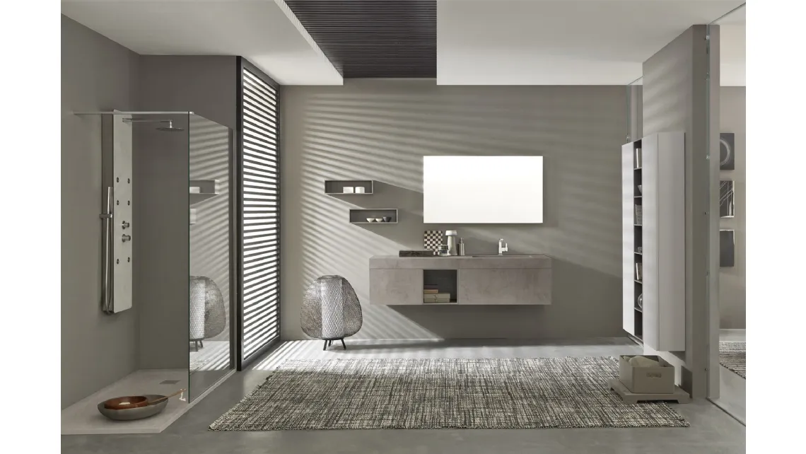 Mobile bagno moderno Lime 0 comp 013 di Azzurra