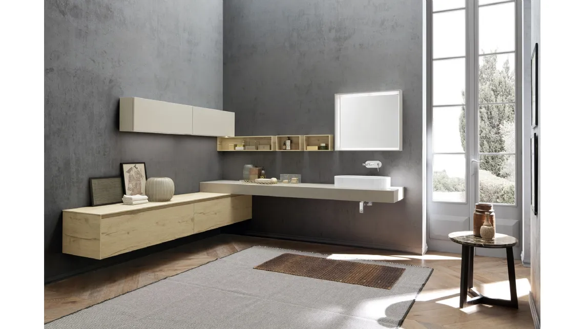 Mobile bagno angolare Lime 2.0 comp 205 di Azzurra