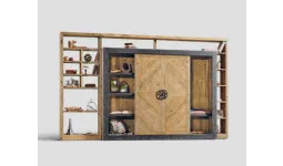 Libreria con porta scorrevole DB003537 di Dialma Brown