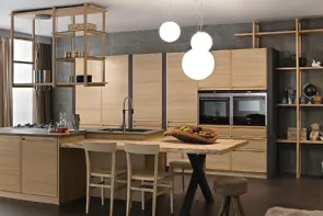 Cucina con isola Designa Natural di Zappalorto